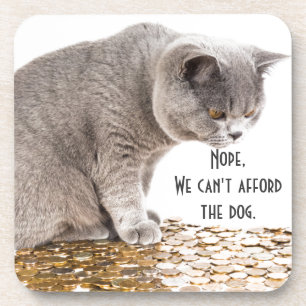 Dessous-de-verre Funny Cat and Dog qui dit :