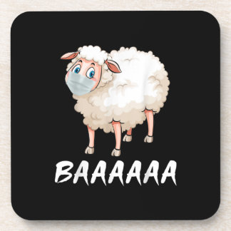 Dessous-de-verre Funny Quarantine | Mask Sheep Cadeaux tendance