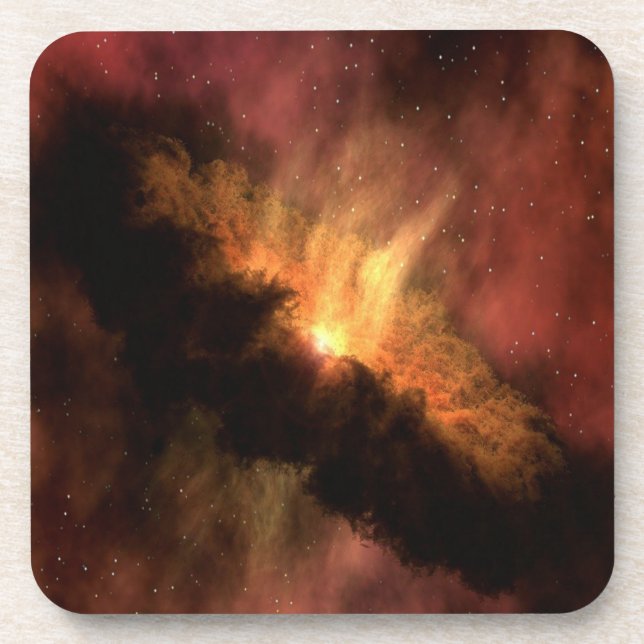 DESSOUS-DE-VERRE GALAXIE EXTRAORDINAIRE AUX ÉTOILES LUMINEUSES (Devant)