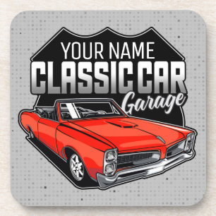 Dessous-de-verre Garage GTO classique personnalisé 1966