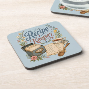 Dessous-de-verre Garde-recettes Floral Vintage Cottagecore