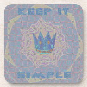 Dessous-de-verre Gardez-le simple : Pastel Royal Clarity Motif Art