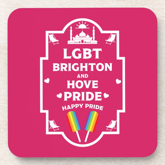 Dessous-de-verre Gay pride Brighton (Devant)