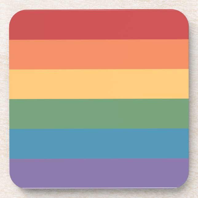Dessous-de-verre Gay pride Heathered Square (Devant)