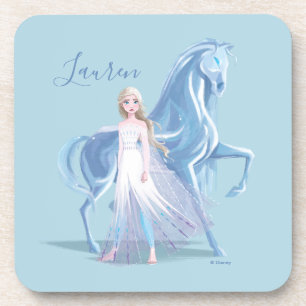 Dessous-de-verre Gelé 2  Elsa et le Nokk gelé