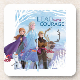 Dessous-de-verre Gelée 2 : Anna, Elsa et ses amis  Courage