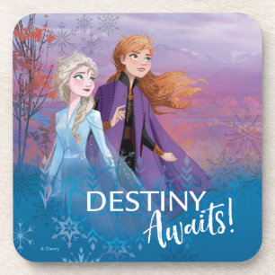 Dessous-de-verre Gelée 2 : Elsa et Anna  Destiny Await!