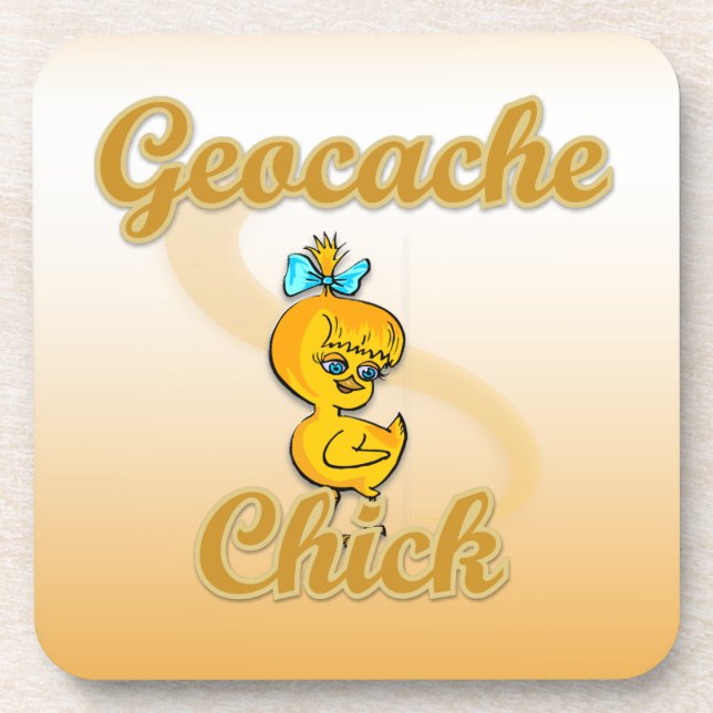 Dessous-de-verre Geocache Chick (Devant)