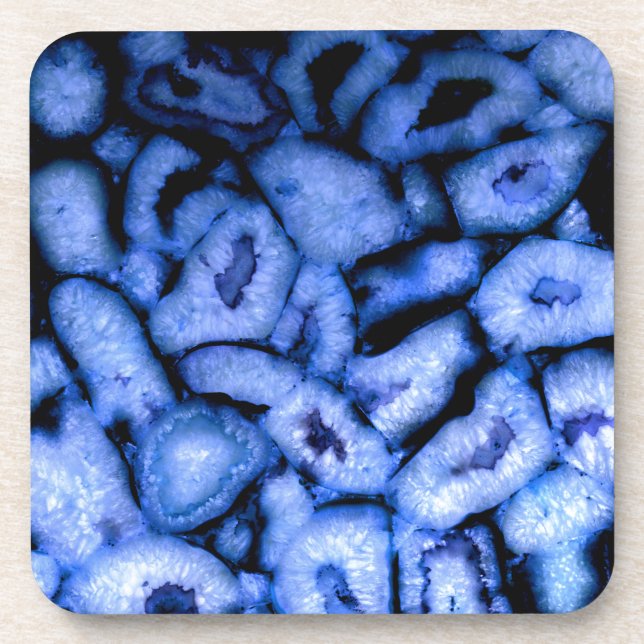 Dessous-de-verre Géodes Agate Quartz Bleu (Devant)
