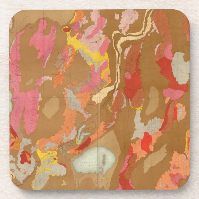 Dessous-de-verre Géologie du bassin du Nevada (Devant)