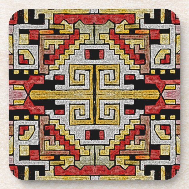 Dessous-de-verre Géométhorique Tribal/Motif ethnique (Devant)