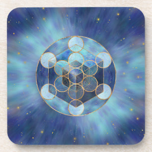 Dessous-de-verre Géométrie sacrée du cube de Metatron