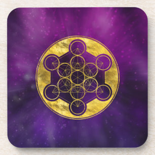 Dessous-de-verre Géométrie sacrée du cube de Metatron