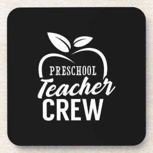 Dessous-de-verre Gifts Teacher   Preschool Teacher Crew