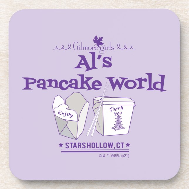 Dessous-de-verre Gilmore Girls| Al's Pancake World (Devant)