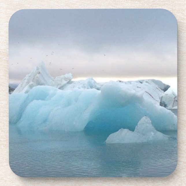 Dessous-de-verre Glacier Islande - (Devant)