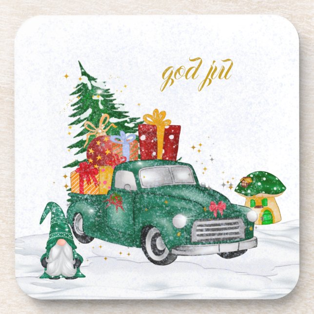 Dessous-de-verre God Jul Swedish Gnomes (Devant)
