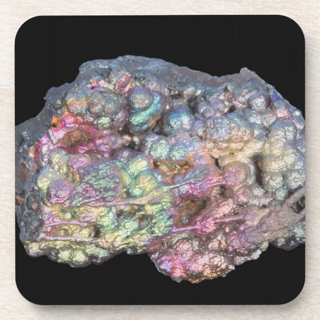 Dessous-de-verre Goethite montrant l'irisation (Devant)