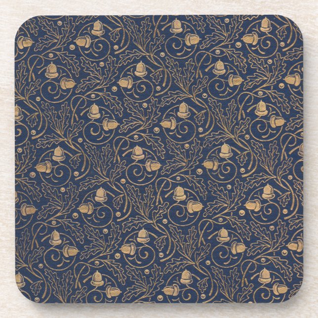 Dessous-de-verre Gold Acorns Art Déco (Devant)