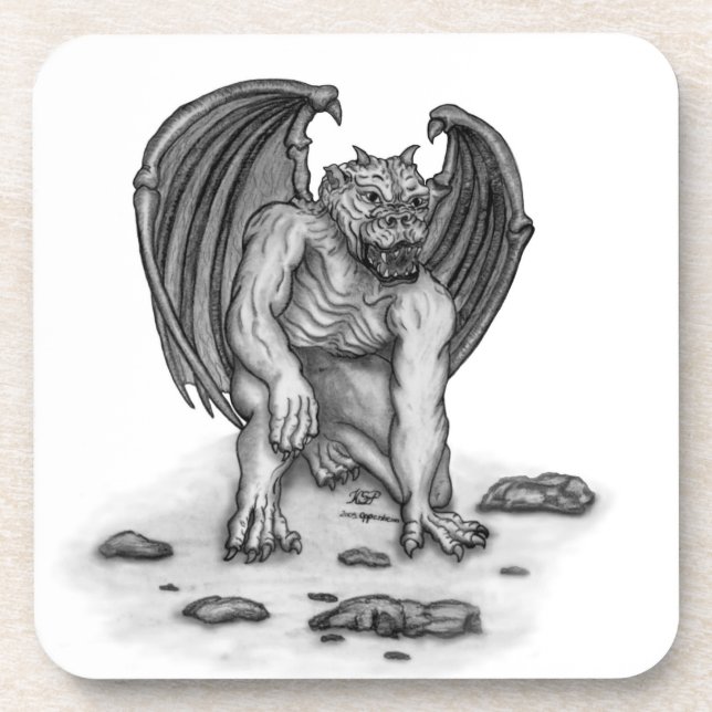 Dessous-de-verre Golem Gargoyle (Devant)