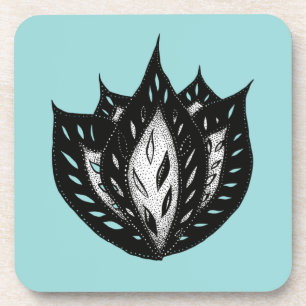 Dessous-de-verre Goth fleur design tatouage abstrait