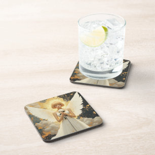 Dessous-de-verre Grâce Céleste   Joli Ange et Rose 