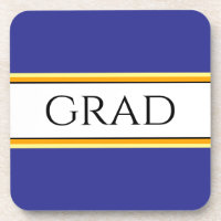 GRAD Sporty Bleu Foncé Orange Blanc Rayures de Cou