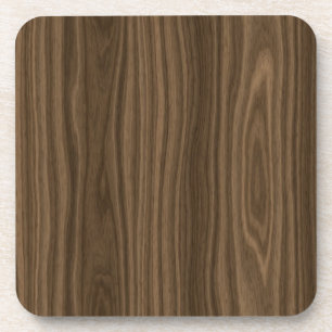 Dessous-de-verre Grain en bois foncé Brown