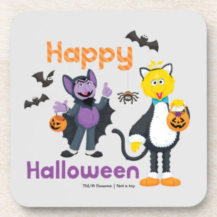 Dessous-de-verre Grand oiseau et nombre   Joyeux Halloween