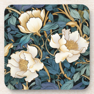 Dessous-de-verre Grandes Fleurs William Morris Inspiré Plastique Du