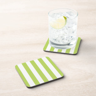 Dessous-de-verre Grandes Tailles Vertes, Grandes Tailles Blanches,