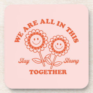 Dessous-de-verre Graphisme Fleur Joyeux Retro