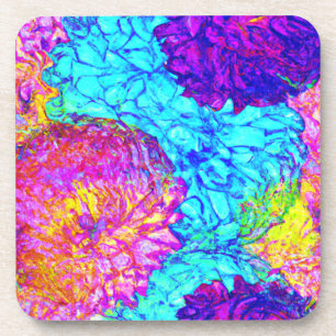 Dessous-de-verre Gras et beaux motifs floraux Art