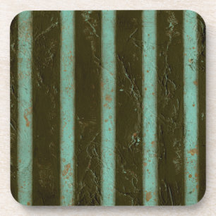 Dessous-de-verre Grate d'air turquoise contemporaine