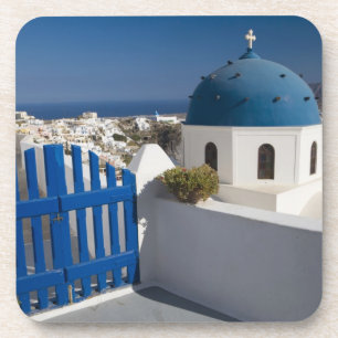 Dessous-de-verre Grèce et île grecque de Santorin depuis le