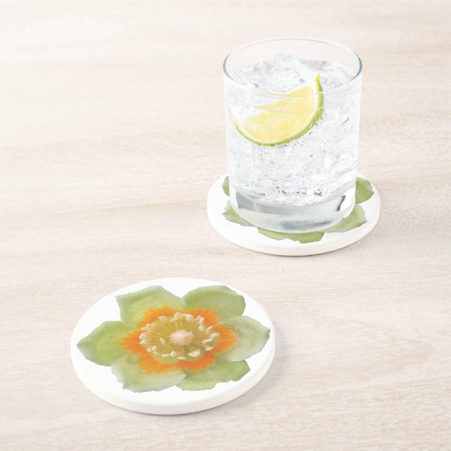 Dessous de verre - grès - tulipe de peuplier de (Côté)