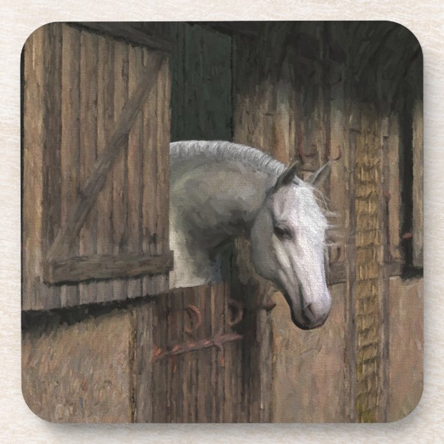 Dessous-de-verre Grey Horse (Devant)