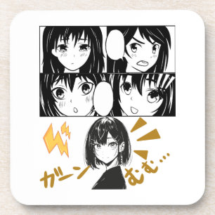 Dessous-de-verre Grilles d'Anime émotionnelles. Aucun groupe