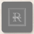 Dessous de verre gris du monogramme S/6