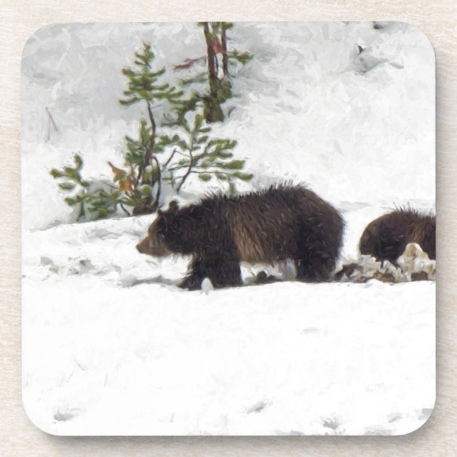 Dessous-de-verre Grizzlis (Devant)