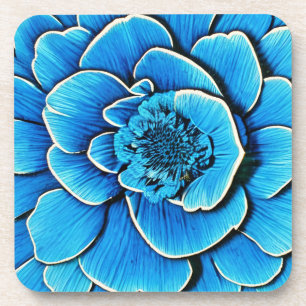 Dessous-de-verre Grosse floraison de Camellia Bleue