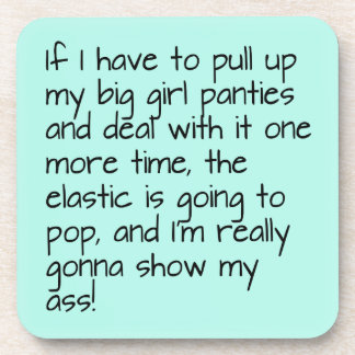 Dessous-de-verre Grosses culottes de filles turquoise