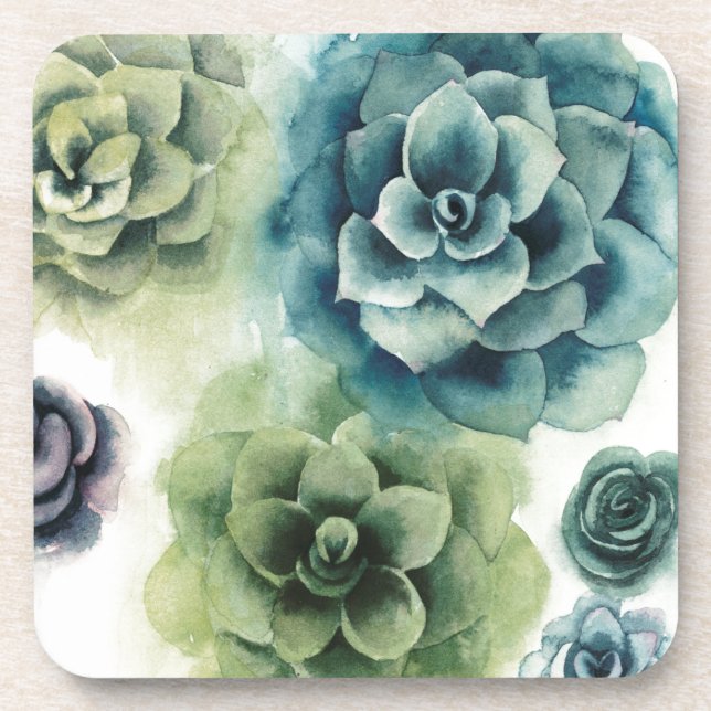 Dessous-de-verre Groupe de succulents (Devant)