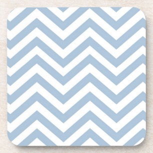 Dessous-de-verre Grunge bleu-clair Chevron texturisé