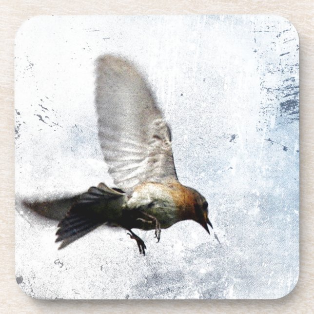 Dessous-de-verre Grunge de Bluebird (Devant)