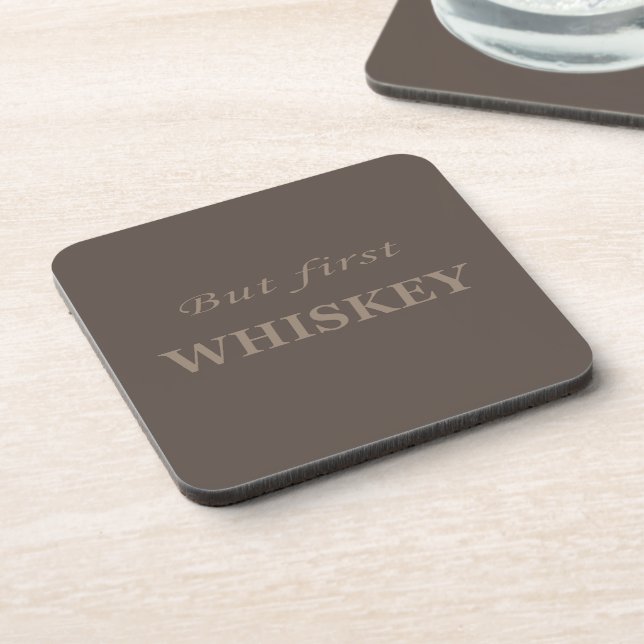 Dessous-de-verre guillemets de whiskey (Côté gauche)