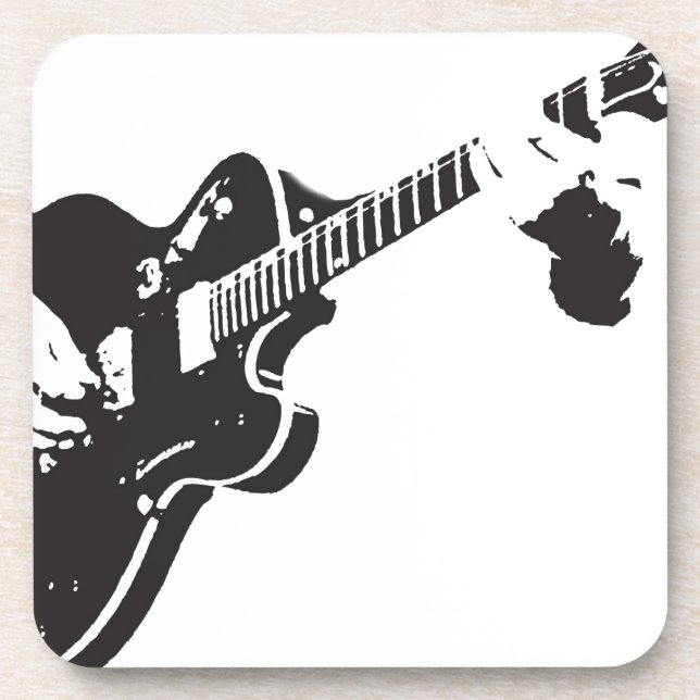 Dessous-de-verre Guitare électrique (Devant)