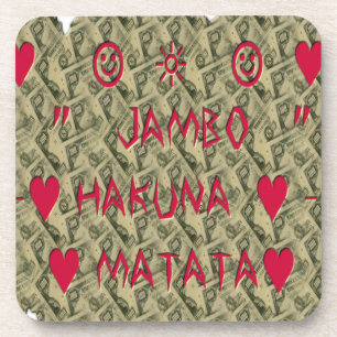 Dessous-de-verre Hakuna Matata Talk Argent Art Design
