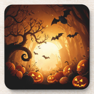 Dessous-de-verre Halloween/chauve-souris/Citrouille/automne