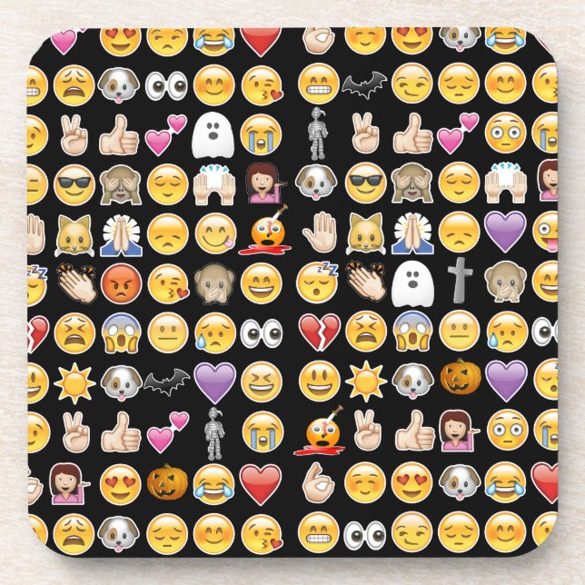 Dessous-de-verre halloween emoji (Devant)